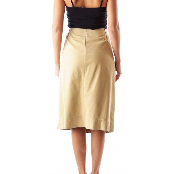 Faconnable Cream A Line Skirt - Picture 2 of 3